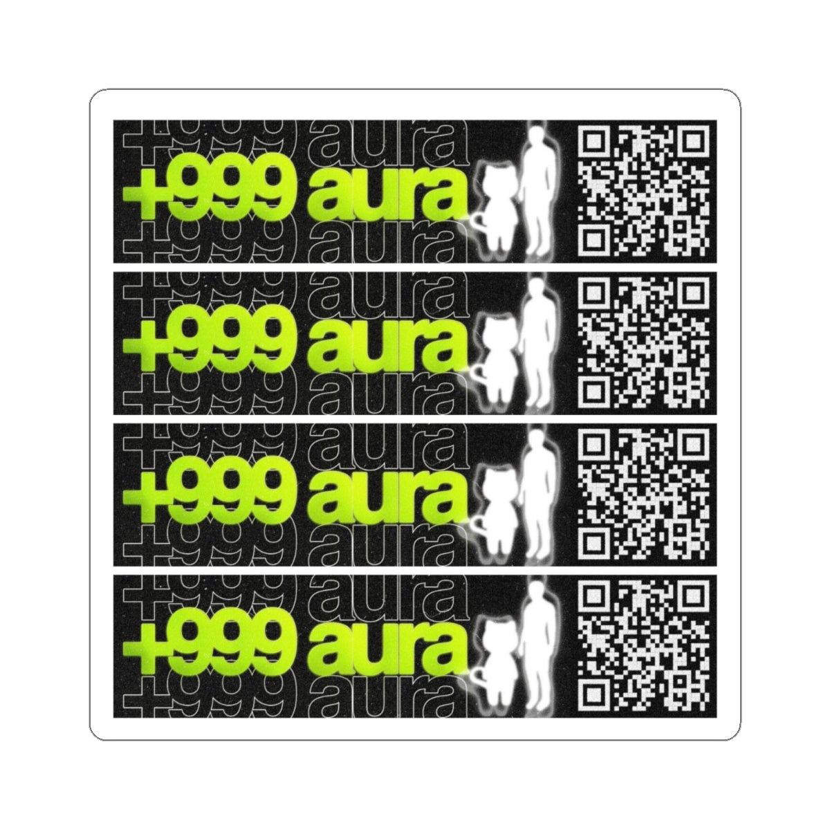 +999 aura Sticker Pack — Scan to Ascend