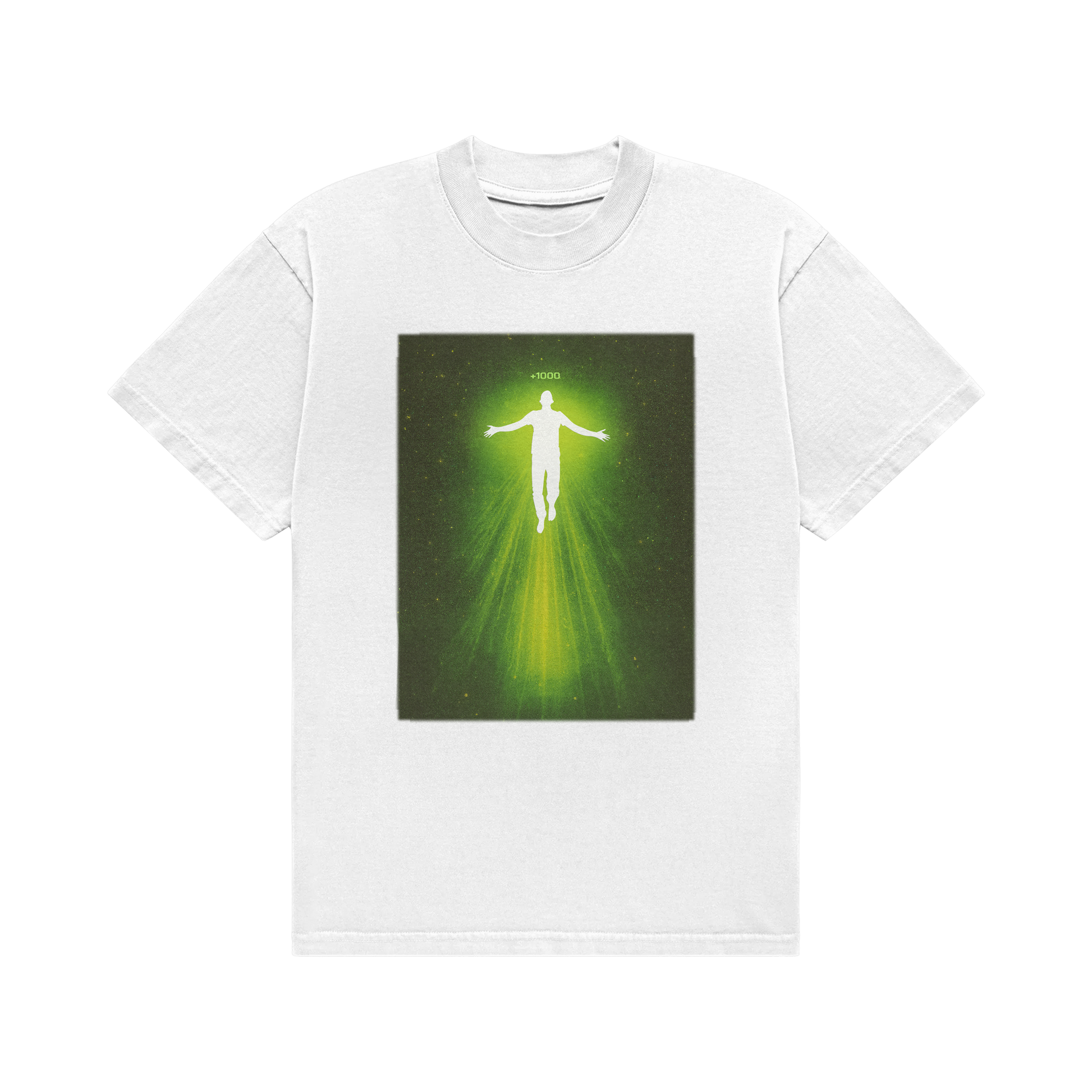aura abduction white tee