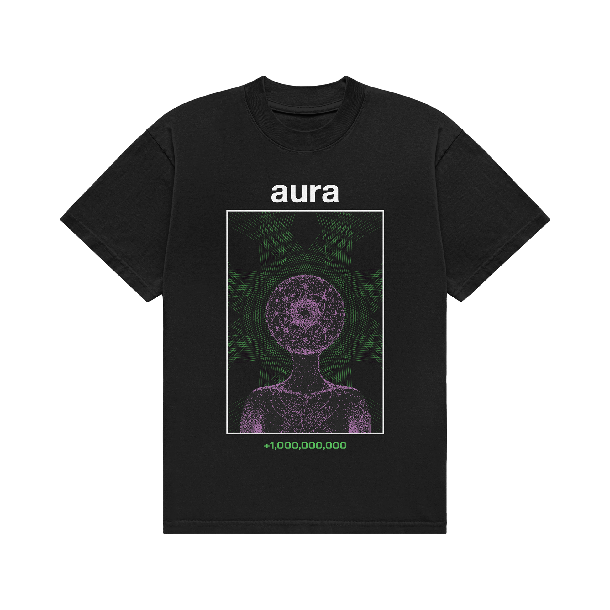 aura alien black tee