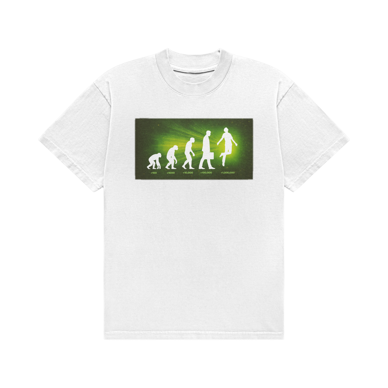 aura evolution white tee