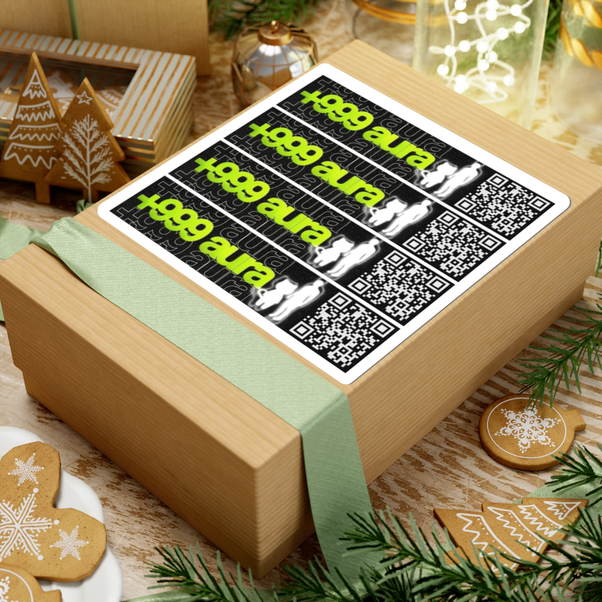 +999 aura Sticker Pack — Scan to Ascend