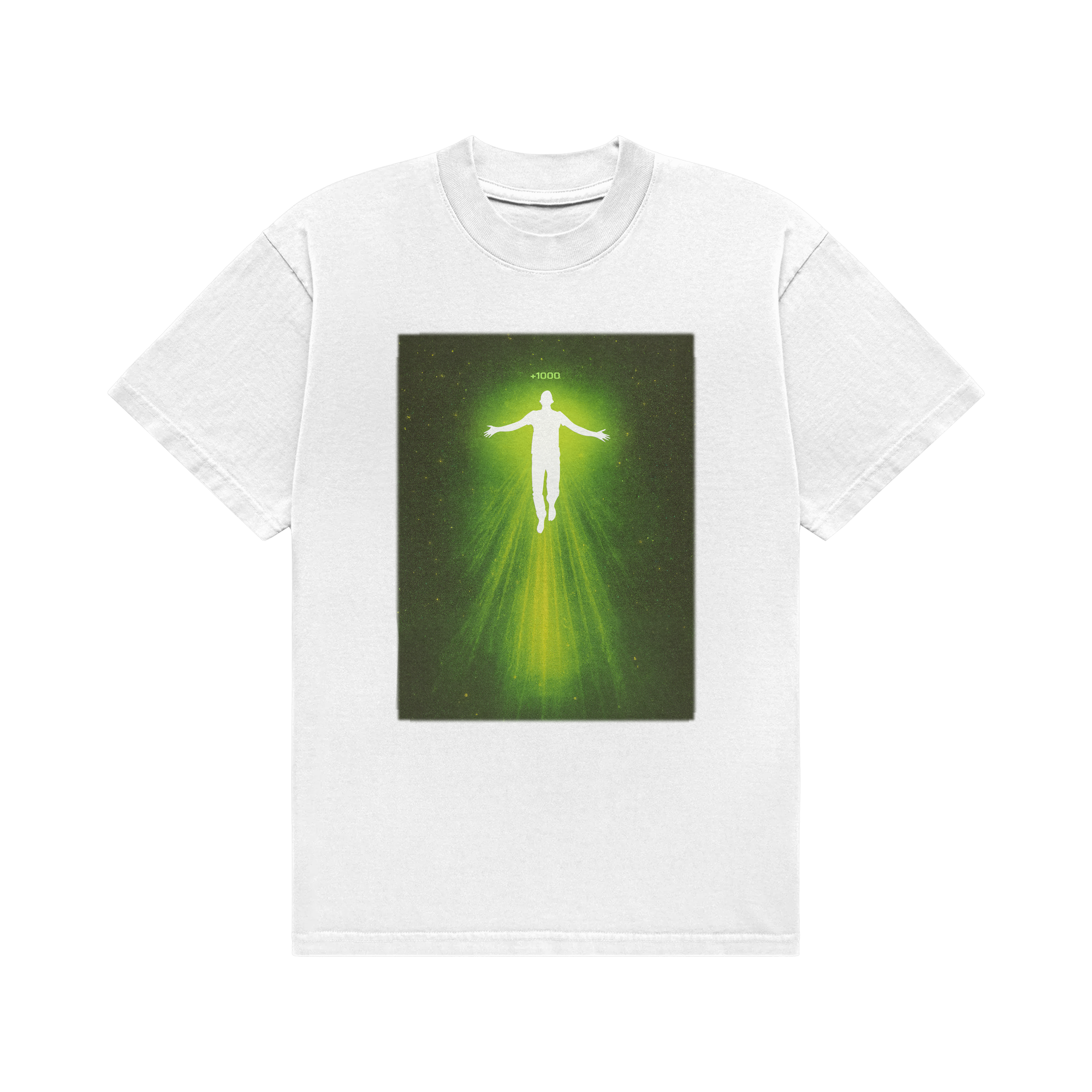 aura abduction white tee