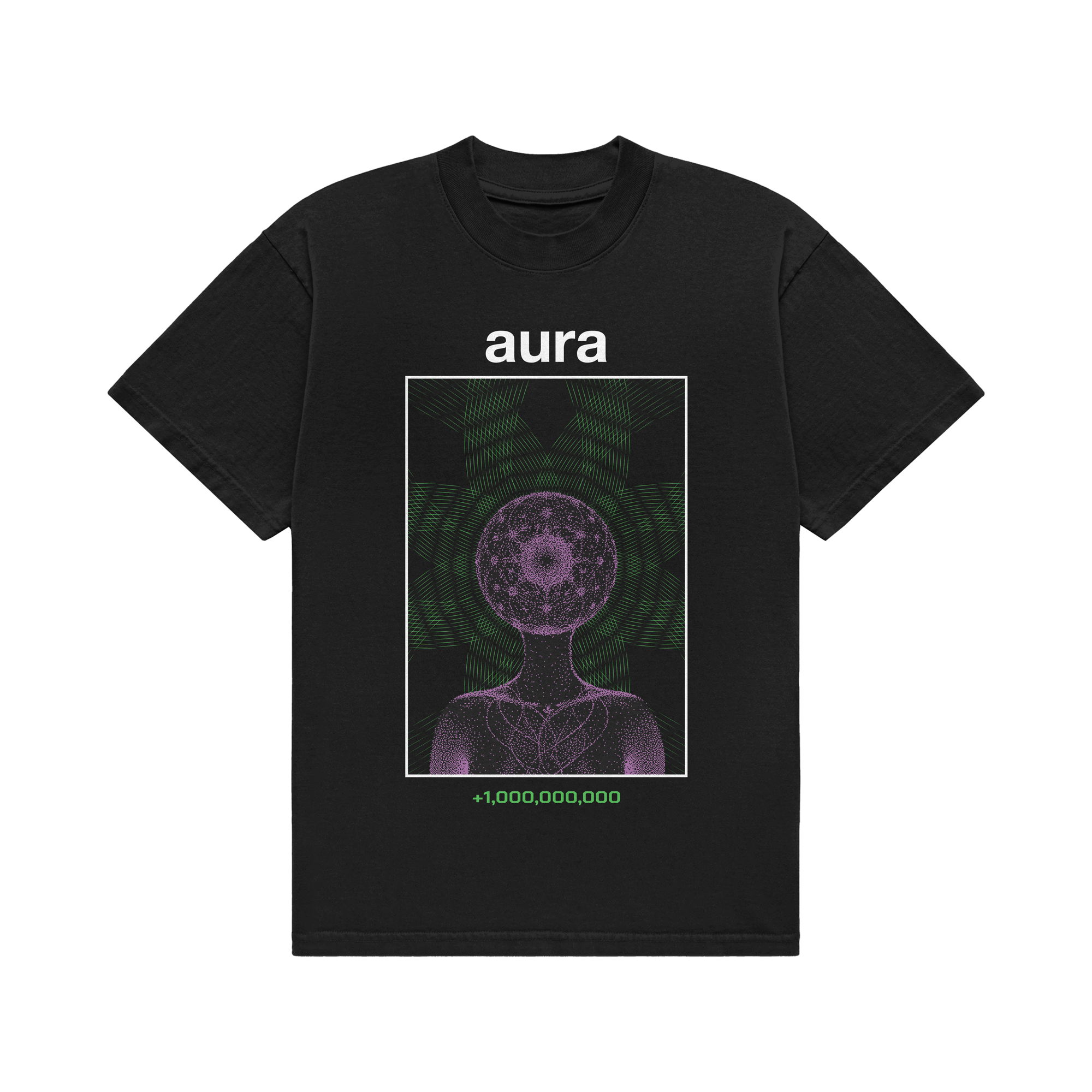 aura alien black tee