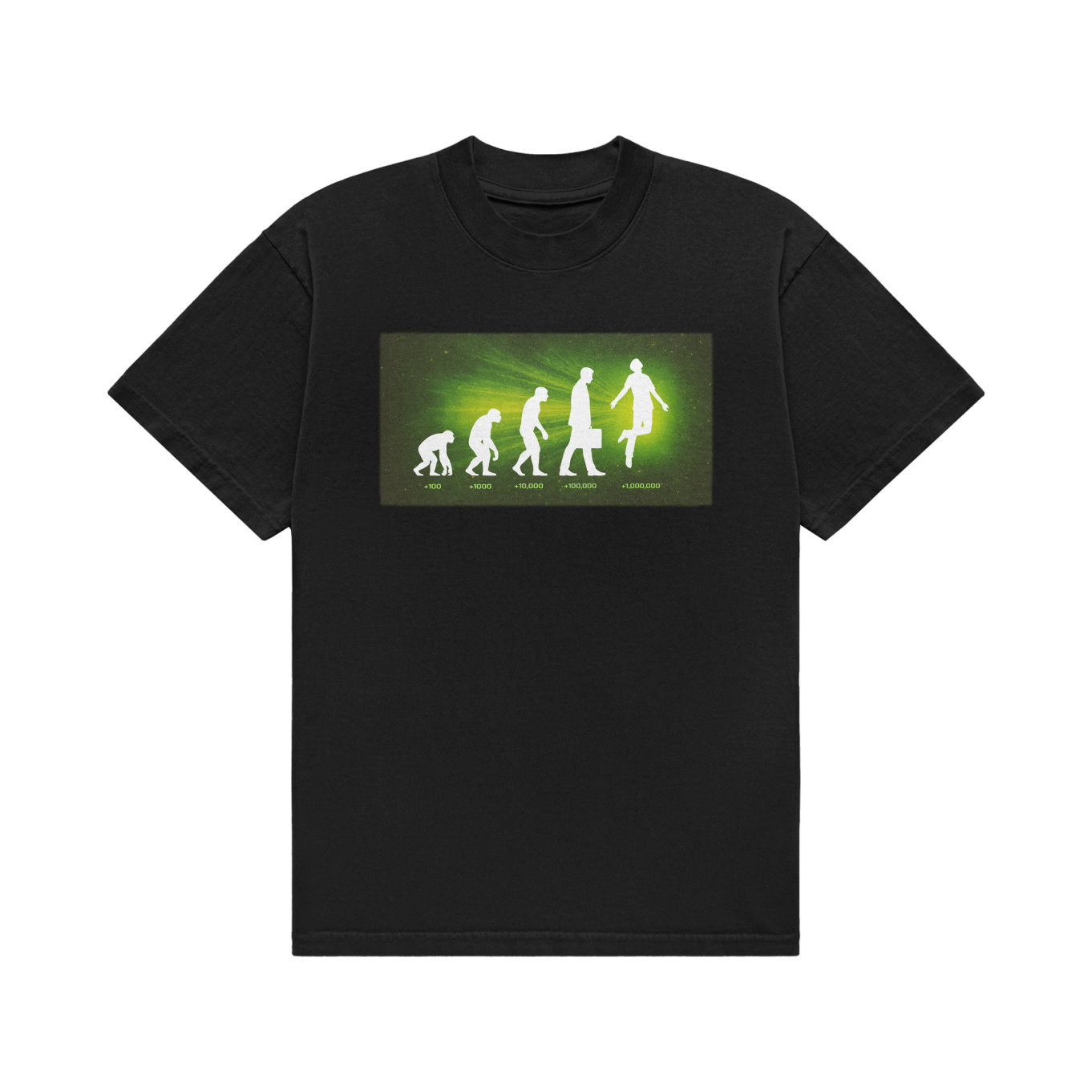 aura evolution black tee